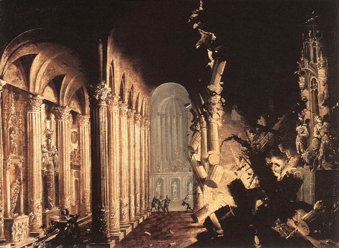 King Asa of Juda Destroying the Idols by NOMÉ, François de