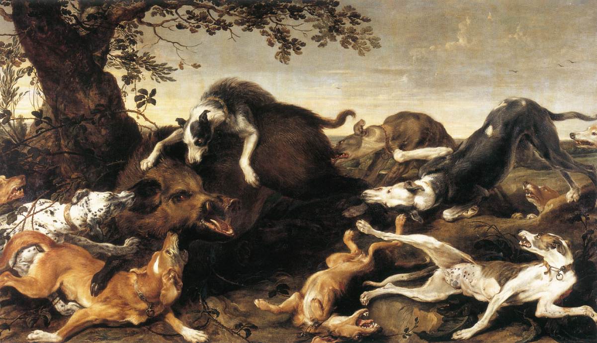 Wild Boar Hunt by SNYDERS, Frans