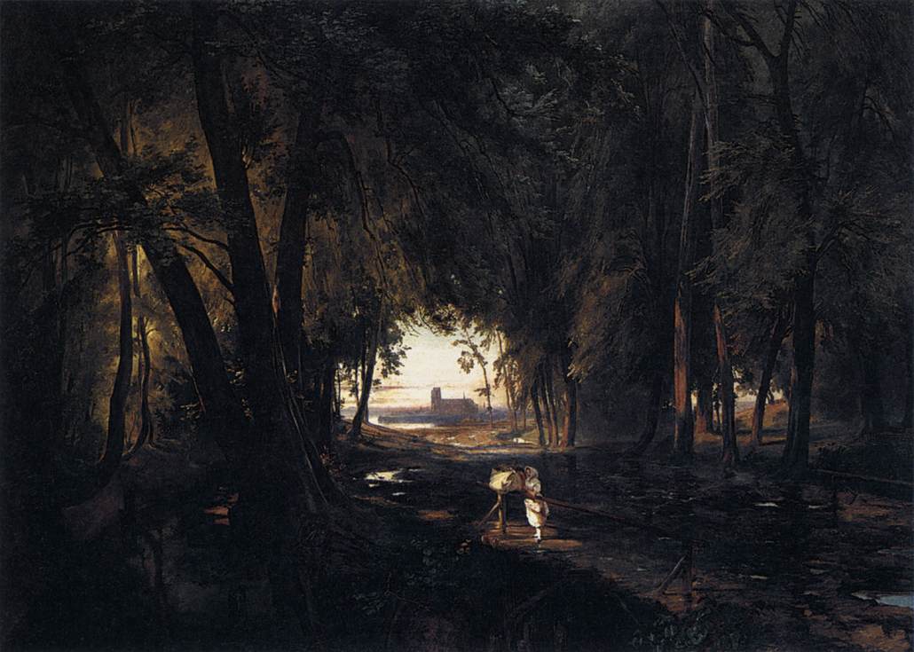 The Woods near Spandau by BLECHEN, Karl