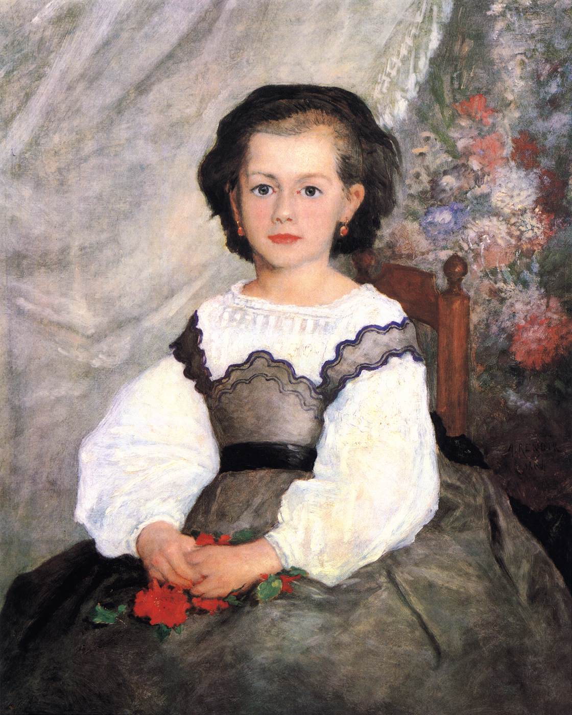 Mademoiselle Romaine Lacaux by RENOIR, Pierre-Auguste