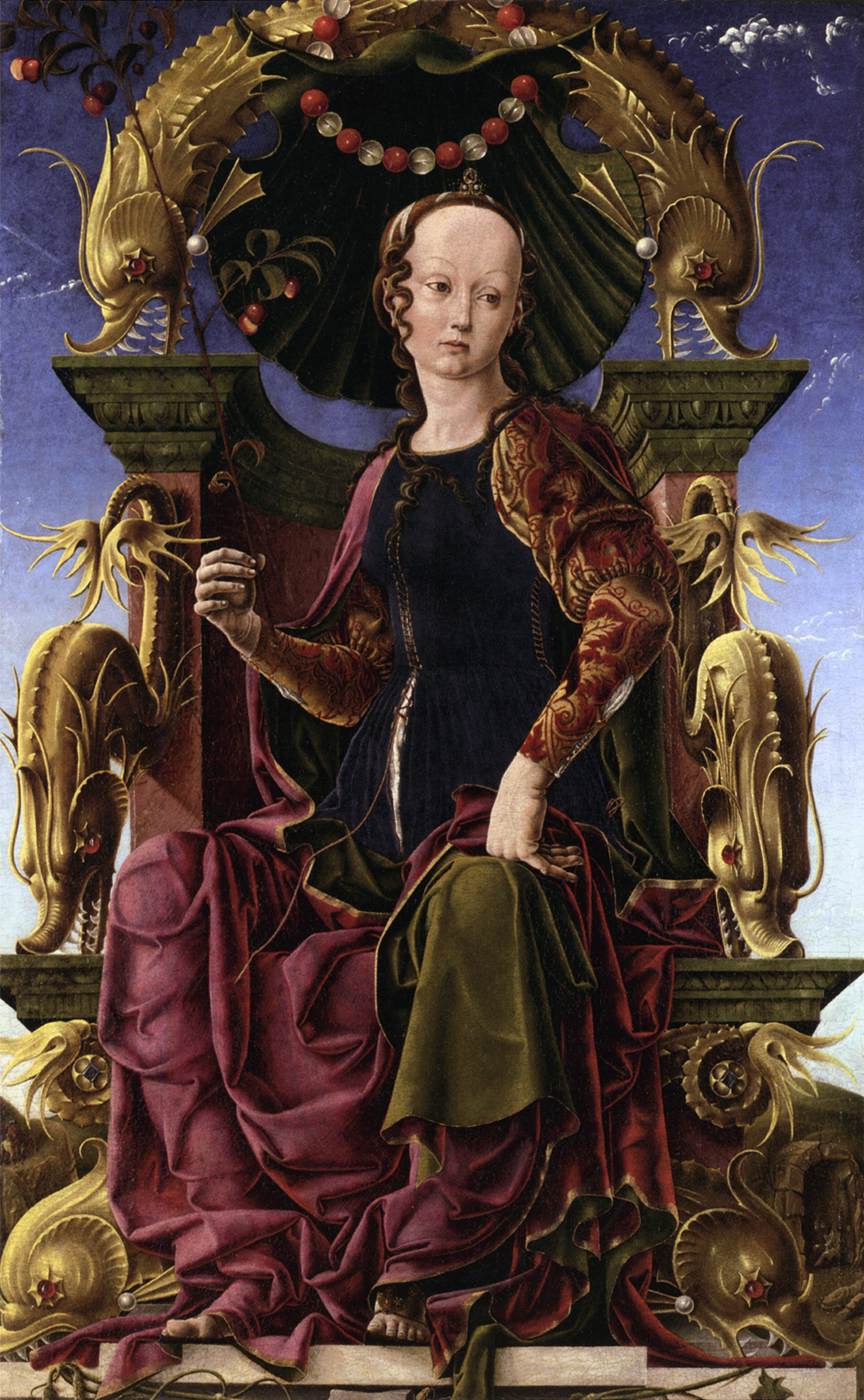 A Muse (Calliope?) by TURA, Cosmè