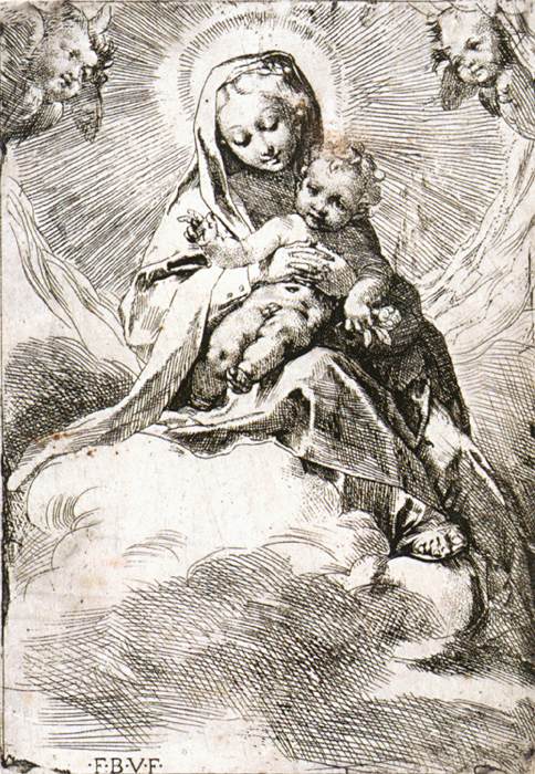 Virgin and Child in the Clouds by