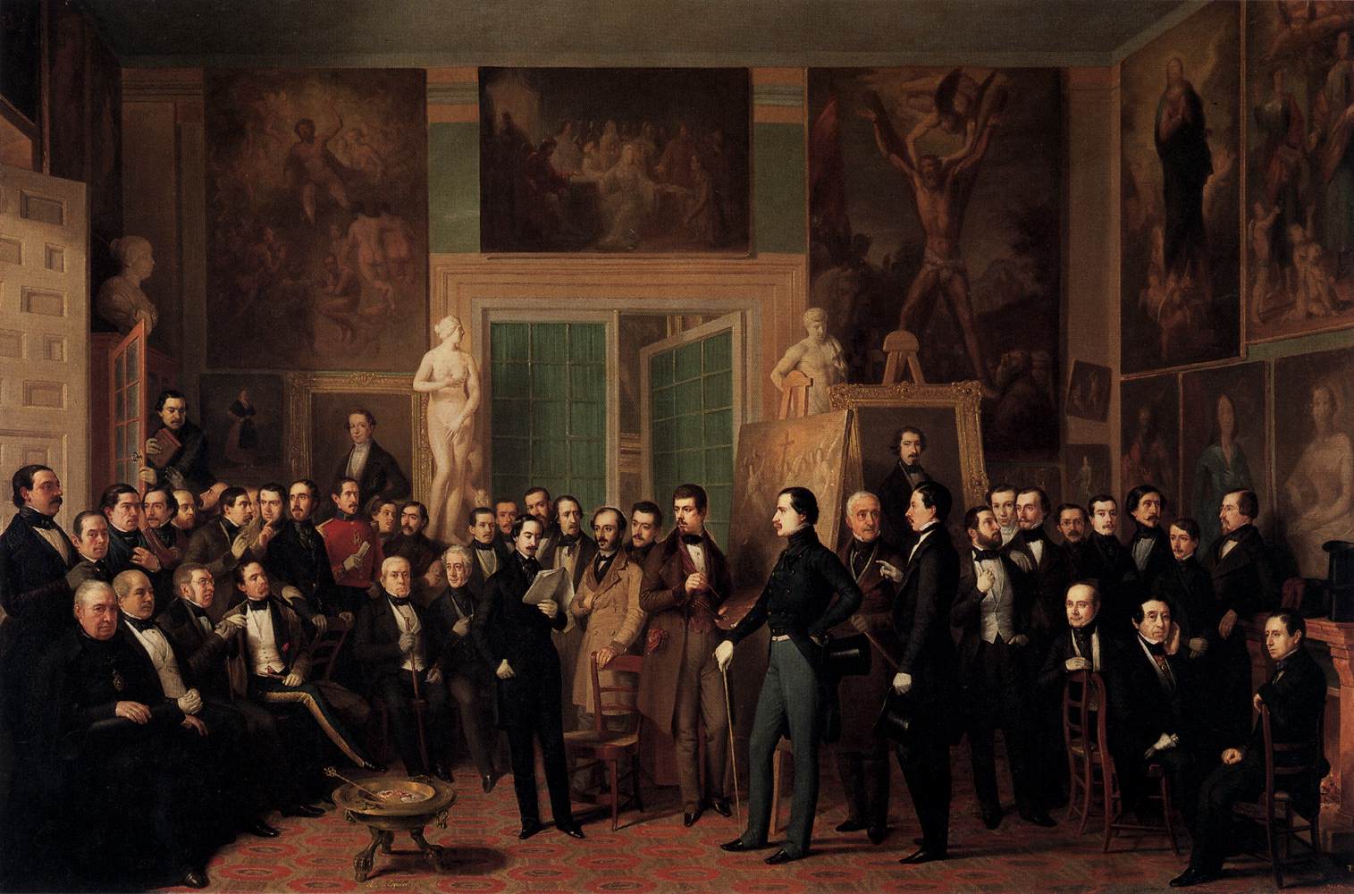 Meeting of Poets in the Artist's Studio by ESQUIVEL Y SUÁREZ DE URBINA, Antonio Maria