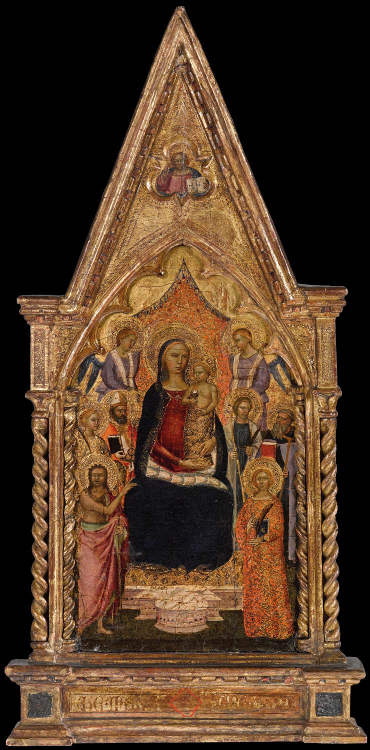 Madonna and Child with Saints and Angels by BONSI, Giovanni