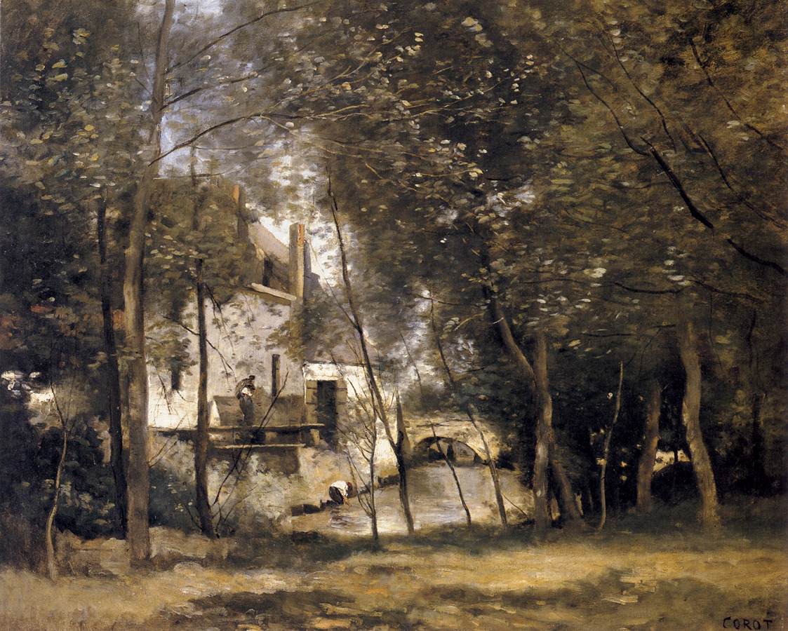 Mill at Saint-Nicolas-les-Arras by COROT, Jean-Baptiste Camille