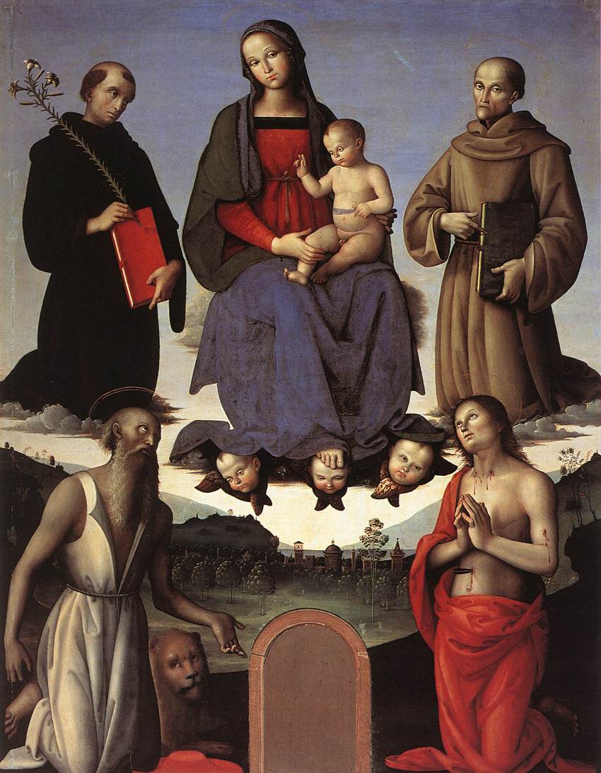 Madonna and Child with Four Saints (Tezi Altarpiece) by