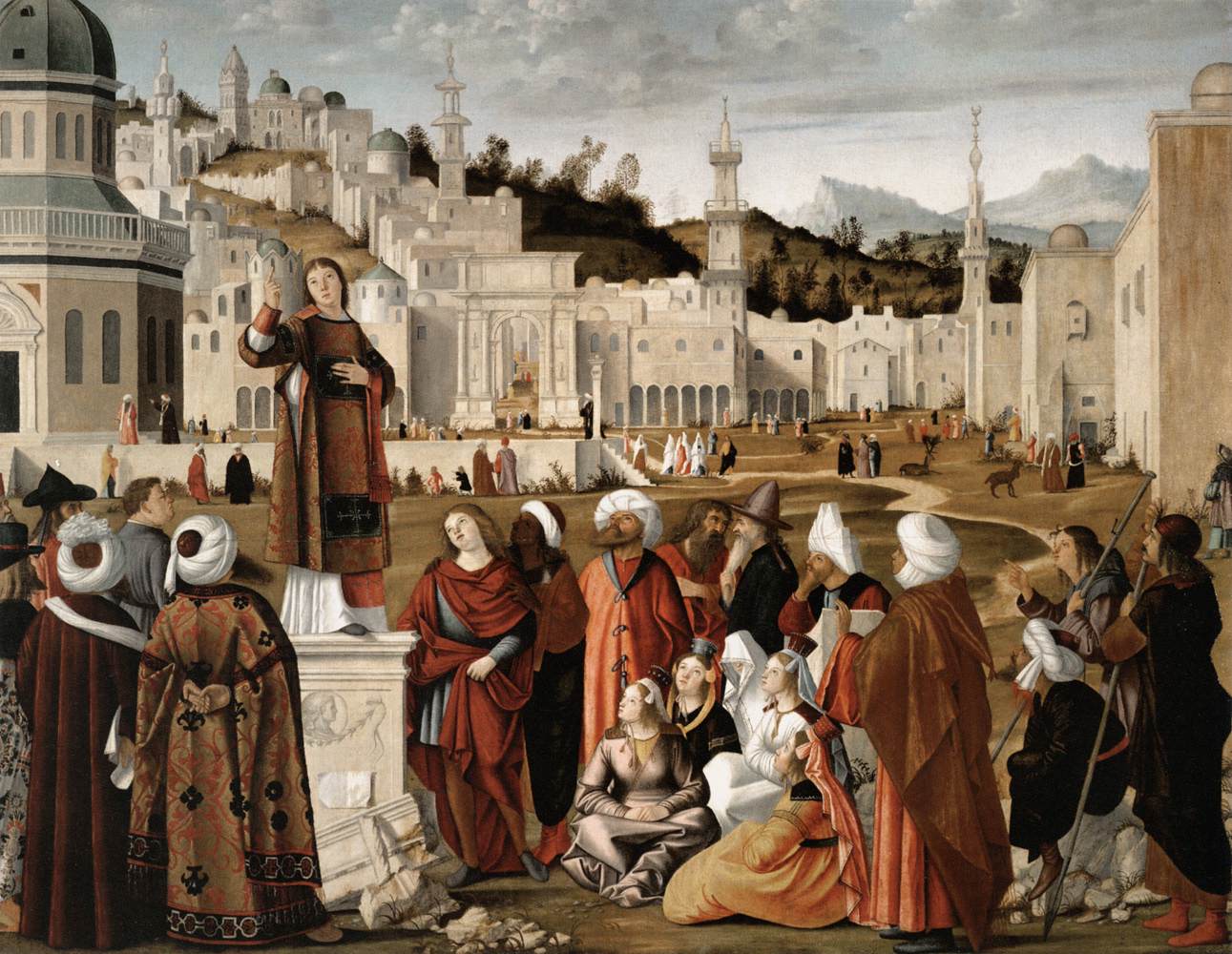 The Sermon of St Stephen by CARPACCIO, Vittore