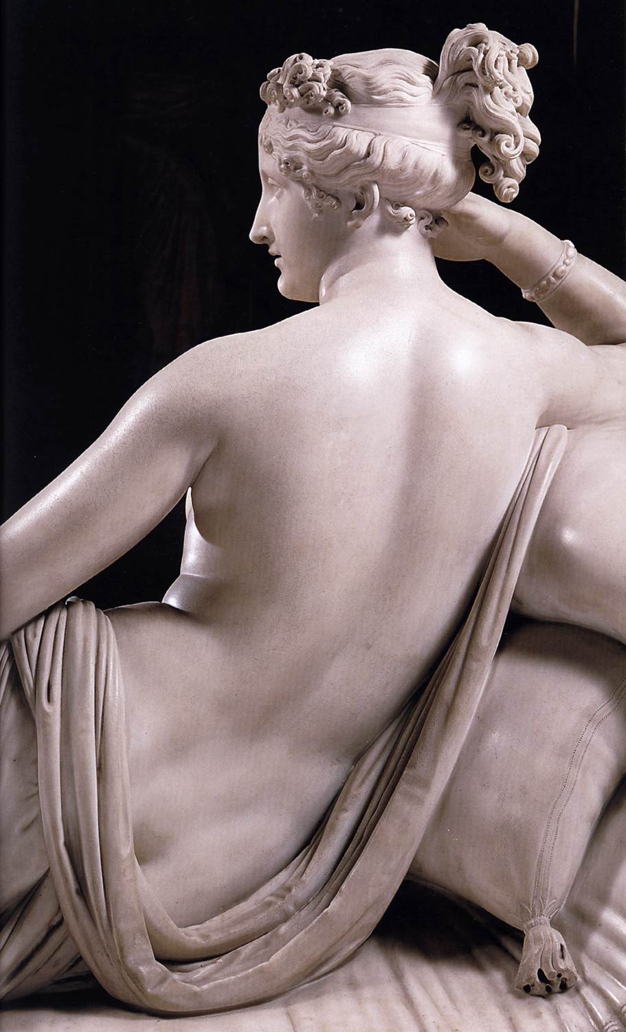 Paolina Borghese as Venus Victrix (detail) by