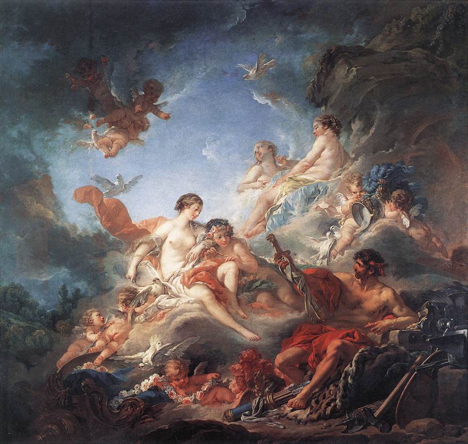 Vulcan Presenting Venus with Arms for Aeneas by