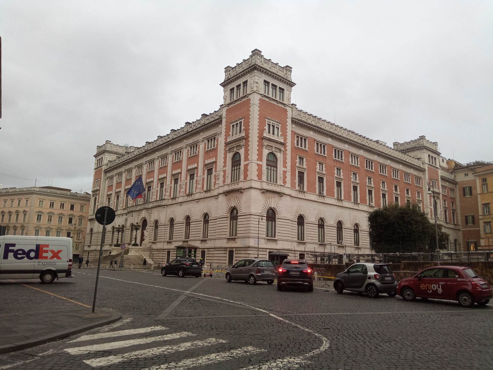 Palazzo Montecitorio: backside view by BASILE, Ernesto