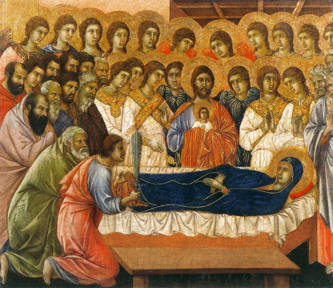 Death of the Virgin (panel 6) by DUCCIO di Buoninsegna