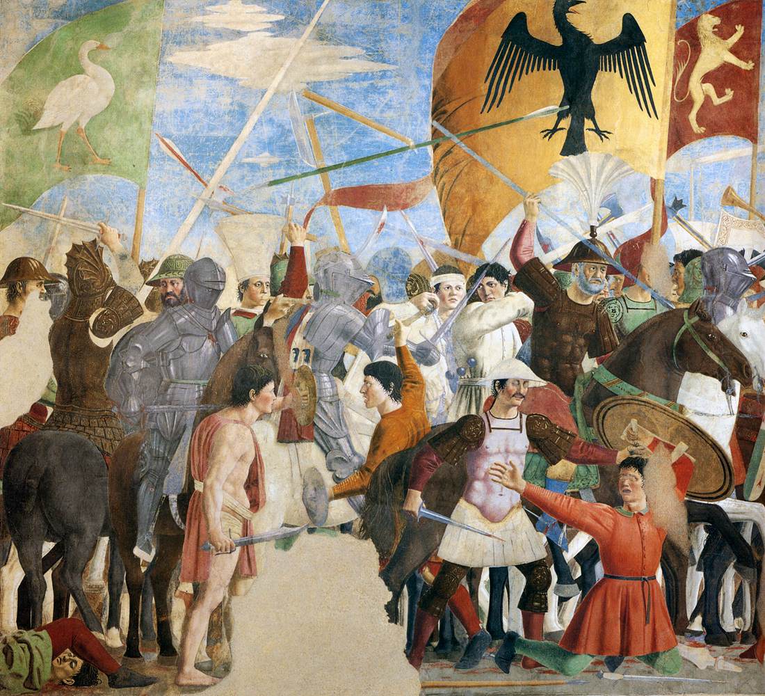 8. Battle between Heraclius and Chosroes (detail) by PIERO DELLA FRANCESCA