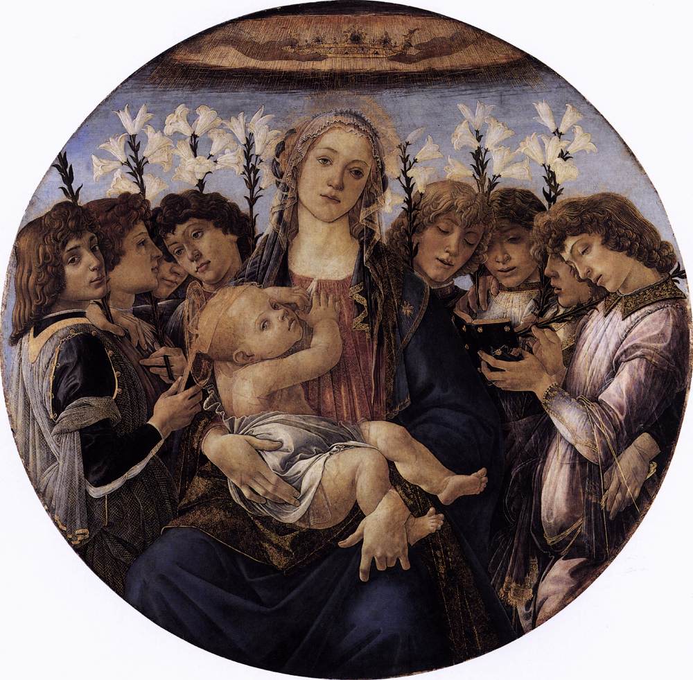 Madonna and Child with Eight Angels by