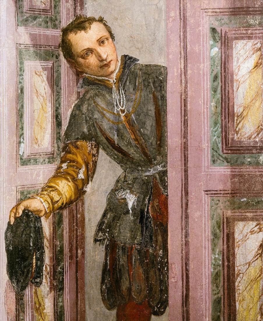 Francesco Barbaro Leaning out of a Door by VERONESE, Paolo