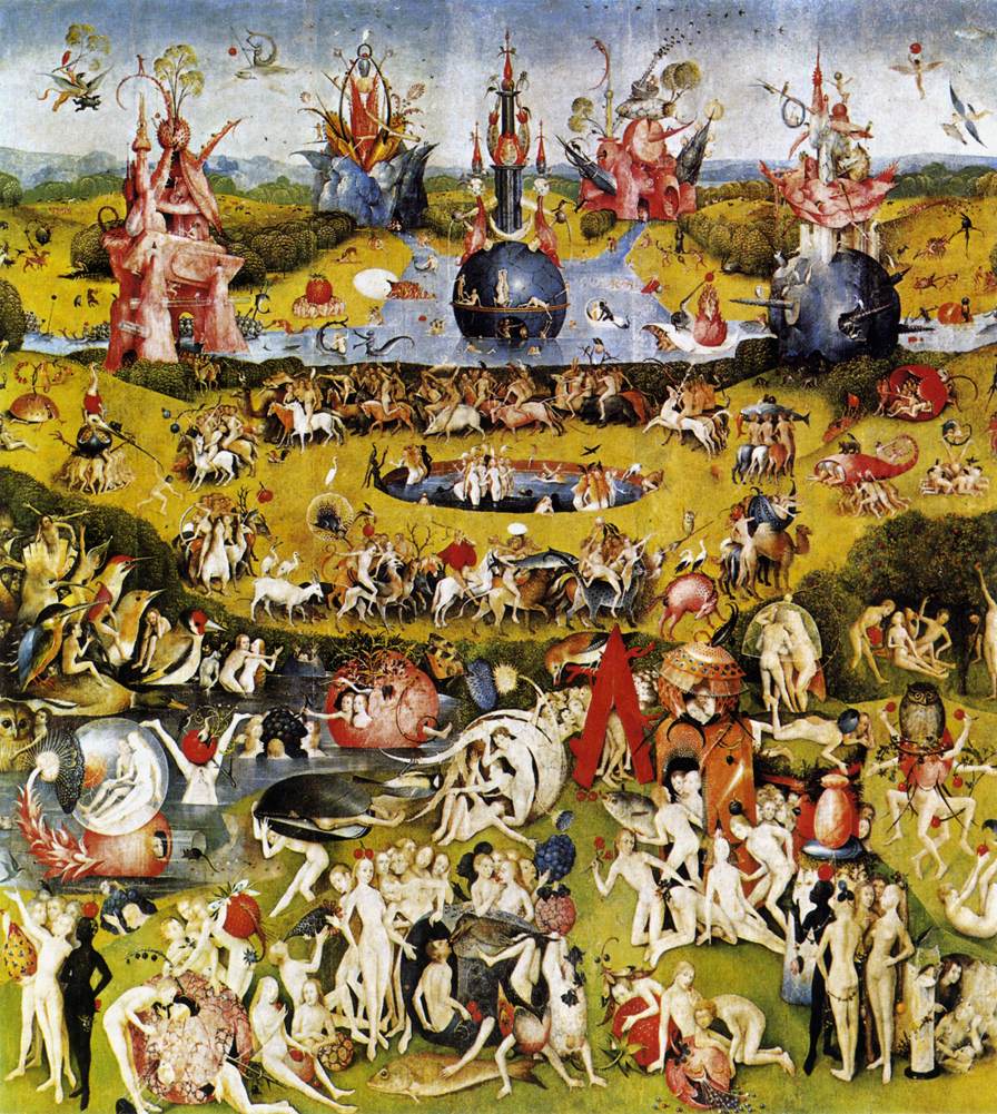 Triptych of Garden of Earthly Delights (central panel) by BOSCH, Hieronymus