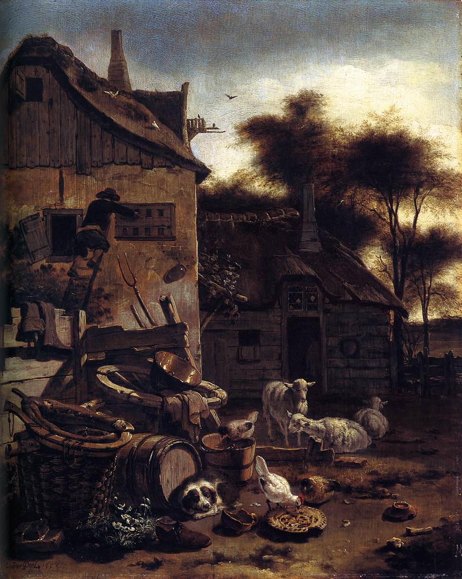 Barnyard Scene by POEL, Egbert van der