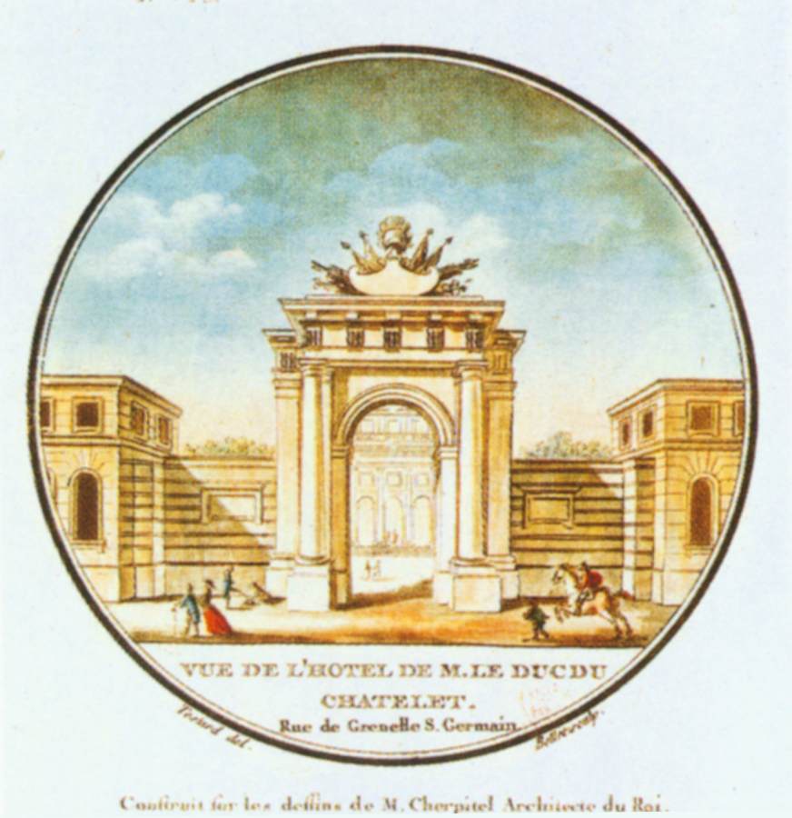 Entrance to the Hôtel du Chatelet by