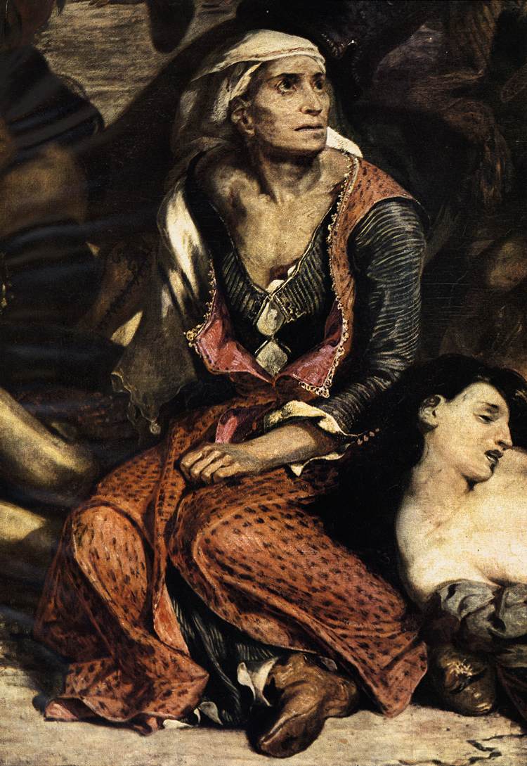 The Massacre at Chios (detail) by DELACROIX, Eugène