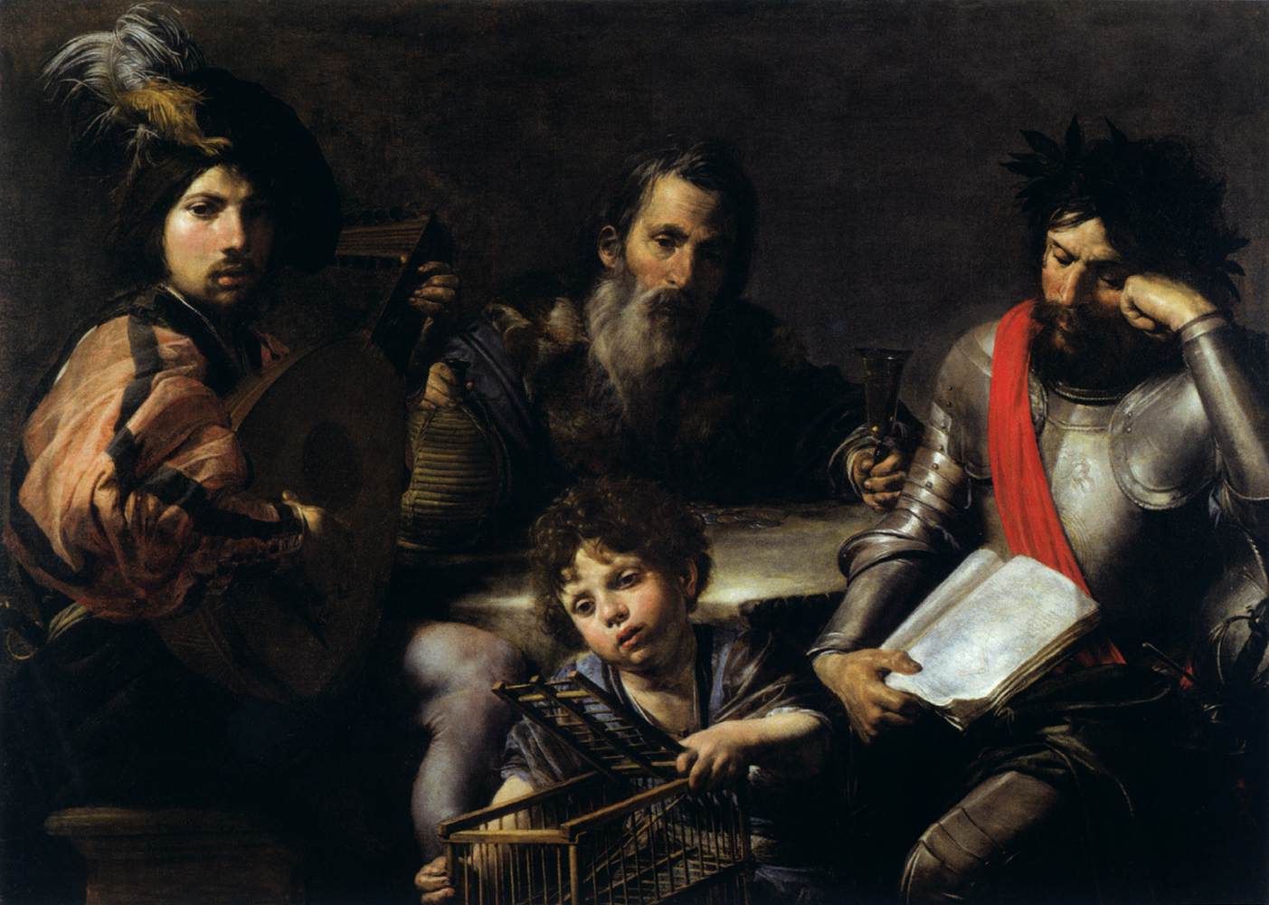 The Four Ages of Man by VALENTIN DE BOULOGNE