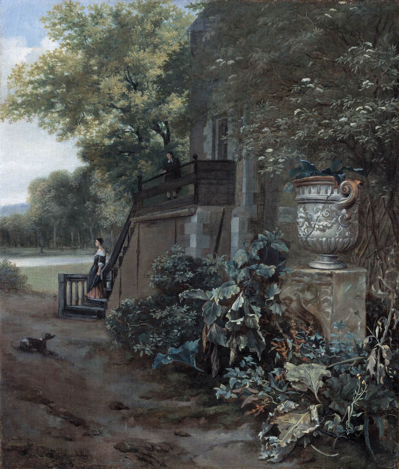 Landscape with Urn by OEVER, Hendrick ten