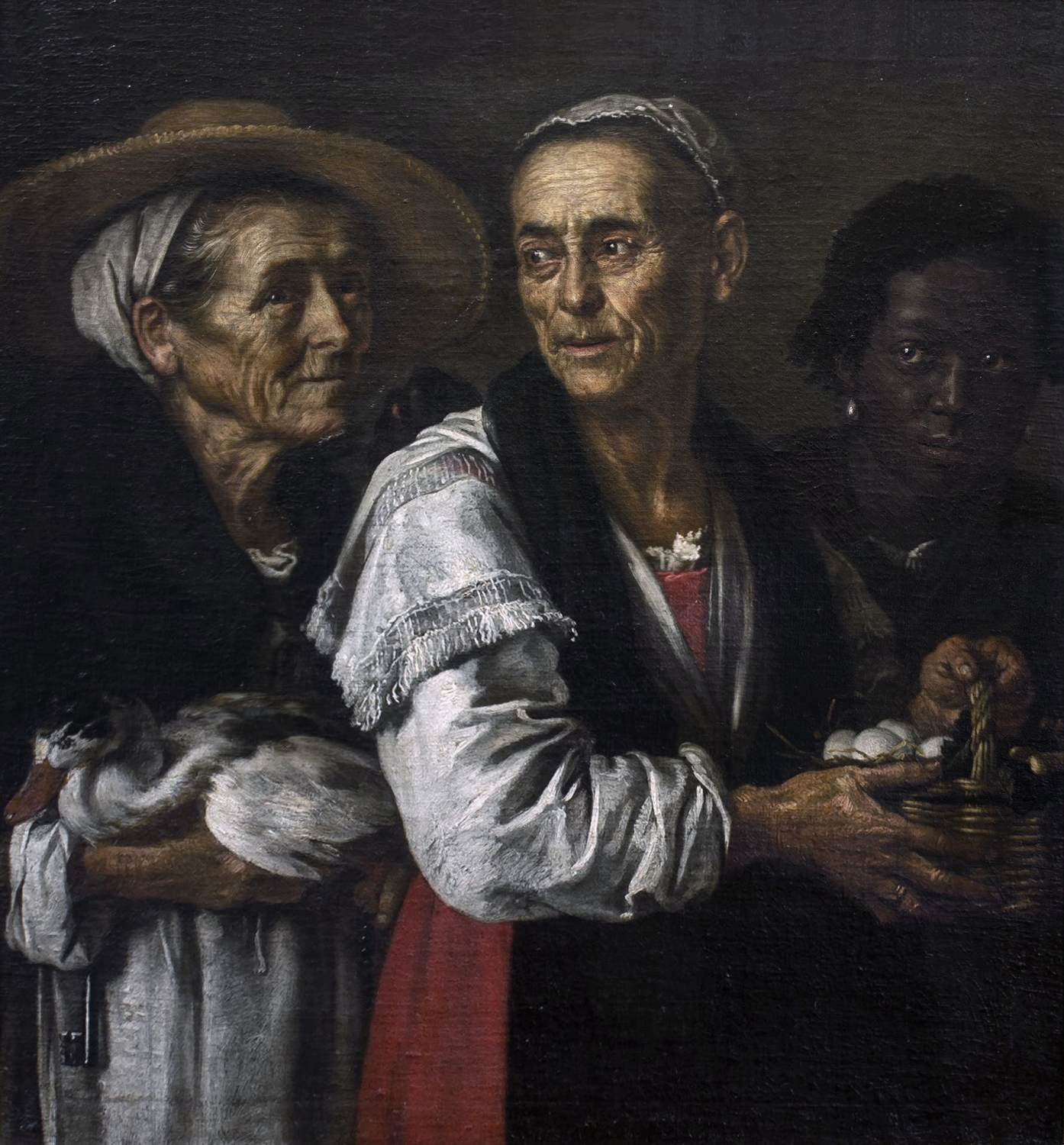 Two Old Women and a Servant by